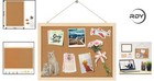 Durable 14 6x11    Wall-mounted Cork Bulletin Board - Stylish Home   Office Decor
