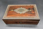 Antique 19thc French Napoleon Iii Wooden Box Boulle Marquetry As-is  7 5  X 4 8 