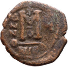 Maurice Tiberius 582-602 Bronze Ancient Byzantine Coin Follis 40 Nummi M 28mm