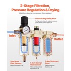 Uimoso Air Compressor Filter Regulator 3 4  Npt 3-stage Drying System