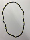 Jamaica Colors Choker Necklace Black Yellow Green All Sizes Style B