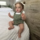24  Reborn Baby Doll Missy Finished Vinyl Toddler Girl Rooted Hair Handmade Toys