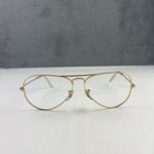 Bausch   Lomb Ray-ban Aviator 58-14 Bl Vintage Gold Sunglasses L0205 Frames Only