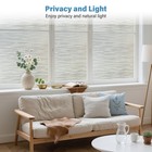 Finnez Frosted Privacy Window Film Static Cling  Non-adhesive Decorative Cove   