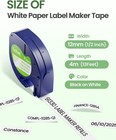 91330 Refills White Paper Label Tape Dymo Letratag Refills For Lt-100h 100t Plus