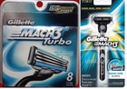 9 Gillette Mach3 8 1 Cartridges Turbo Blades Refill Shaver Razors Handle Fit M3