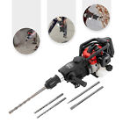 32 6cc 2-stroke Gas Powered Concrete Breaker Punch Drill Demolition Jack Hammer
