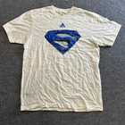 Adidas T-shirt Mens Size Xl White Orlando Magic Dwight Howard Superman Graphic