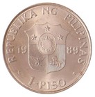 Philippines 1 Piso  1989  Km  251  Mint  Commemorative