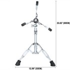 Heavy Duty Profession Chrome Plated Dumb Snare Drum Stand Tripod Silver Standard