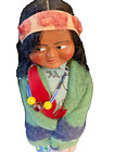 Vintage Native American  Folk Art Handmade 10 blanket  Feather Beads And More