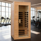 Far Infrared Indoor Sauna For 1 Person Home Saunas Cabinet Hemlock Detox 1290w