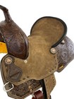 Double T Youth Hard Seat Barrel Style Western Horse Saddle 12     13 