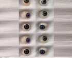 Vintage Human Prosthetic Eyes Antique Glass Artificial Eyes Mix Pack Of 10