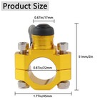 Txrxiz Universal Motorcycle Engine Stop Start Kill Switch Gold black Button  