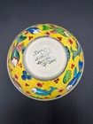 Hand-painted Turkish Kutahya Pottery Fish Motif Decorative Bowl