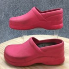 Klogs Shoes Womens 8 Boca Professional Slip On Wedge Clogs Pink Slip Resistant