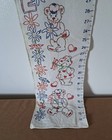 Vintage Needlepoint Grow Chart Hearts Bears 44 Inch