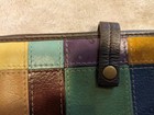 Wilsons Leather Wallet - Checkbook Holder - Leather Patchwork  - Bi-fold - Zip 