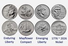 2026-p  d Mixed Bu Half Dollar  Quarter  Dime  Nickel Commemorative 4 Coin Set