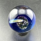 Contemporary Handmade Art Glass Marble 1 16  Space Mib Earth Shooting Star Etc 