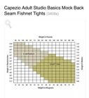 Nwt Capezio Studio Basics Seamed Black Fishnet  3408 Footed Adult Dance Tights