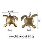 Brass Turtle Animal Statue Small Sculpture Figurine Office Home Decor Gifts