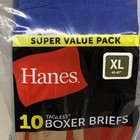 Hanes  10 Pack  Cotton Boxer Brief Underwear Super Value Pack Sz Men s Xl 7349k0