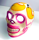 Talavera Mexican Day Of The Dead Sugar Skull 6  X 7 5  Pottery Muertos Folk Art