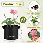24 Pcs Lily Plant Pots For Pond  Aquatic Pond Planter For Pond Durable Breathe