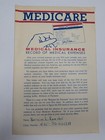 1967 Medicare Medical Insurance Record Folder Claim Benefits Guide Booklet 5t