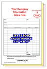 Sales Invoice  Custom Printed  2 Or 3 Part Carbonless