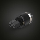 Pair Rhodium Plated Conductor Us Power Plug Power Connector Iec Female Adapter