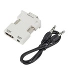 1pc Female Hdmi To Male Vga Adapter W audio Cable Plug play Laptop Pc To Tv