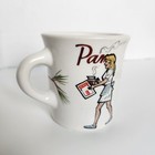 Vintage Mcm Collectible Bob Williams Diner Waitress Coffee Menu Mug   Pam Homer 