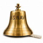 U s  Navy Style Brass Ship Bell Antique Bronze Finish Maritime Nautical D  cor