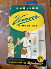 Vintage 50 s Vernor s Ginger Ale Baseball Theme Sign  hard To Find 