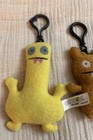 Rare 4 Uglydoll Keychain Plush 2002 Fea Bea 2007 Gato Deluxe deer Ugly big Toe