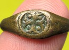 Amazing Unique Spanish Medieval Knights Crusaders  Templar Cross Ring 11-12th  C