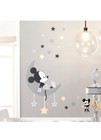 Disney Baby Mickey Mouse Nursery Wall Decor Decals Gray Stars Moon Lambs Ivy