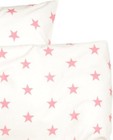 Toddler Bedding Twin Duvet Cover 2pc Set Star Print 100  Cotton Kids Rouge Pink