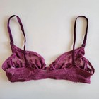Vintage Christian Dior Burgundy Lace Bra