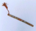Vintage Hand Painted Japanese Samurai Sword Minature Katana Letter Opener Tassel