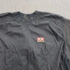 Men s Vintage Easton Nylon Baseball Cage Jacket Black Xl Short Sleeve