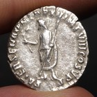 Commodus  father Of The Senate  Denarius 186ad Ancient Rome Silver Coin Vf