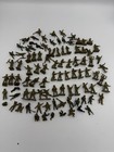      Vintage 1950s-60s Plastic Toy Soilder Figures - Green 95 Pieces     