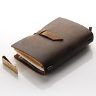 Genuine Leather Diary refillable Pages Leather Journal pocket Size handmade C   