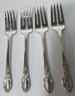 Vtg  Wm A Rogers  aa  Oneida Ltd 4 Piece Silver Plate Salad Forks