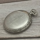 14k White Gold Filled Art Deco Fahys Monarch 12s Pocket Watch Case Excellent