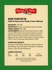 Ron Turcotte 1973 Kentucky Derby Winner  secretariat  Signed Trading Card E23556